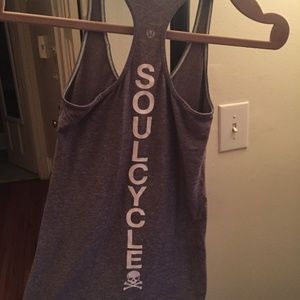 Grey SoulCycle x Lululemon Tank